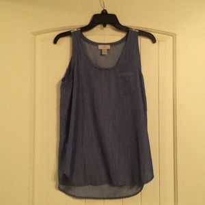 Loft Chambray Tank
